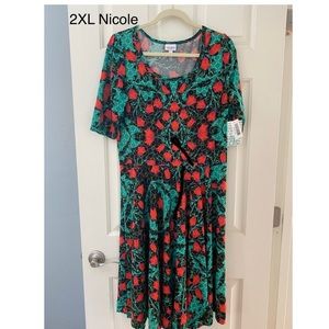 2XL LuLaRoe Nicole Swing Dress